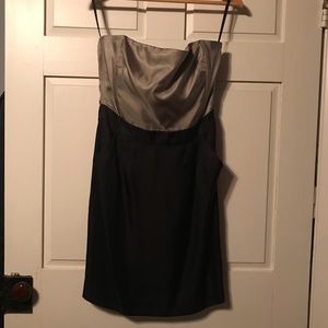 Banana Republic strapless silk dress